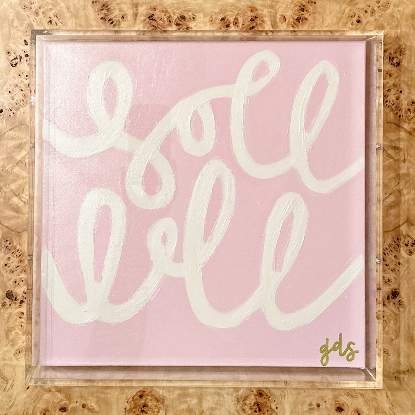 A Winding Road Doesn’t Mean Youre Lost - Acrylic Framed Pink