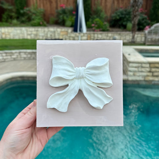 Mini Resin Bow - Rose