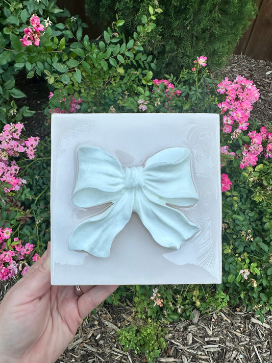 Mini Resin Bow - Pale Pink