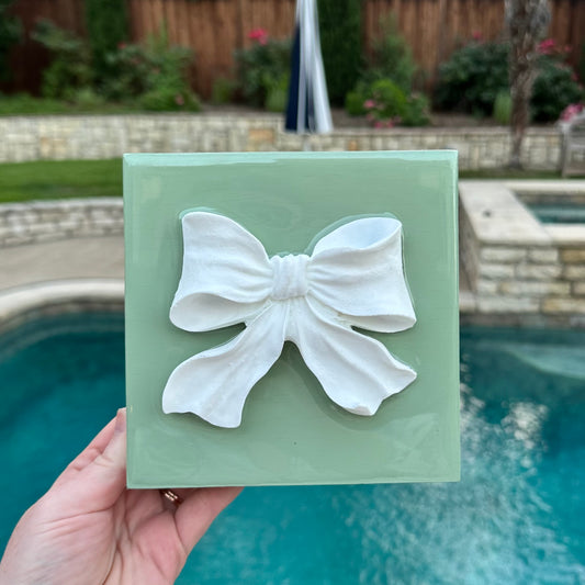 Mini Resin Bow - Kelly Green