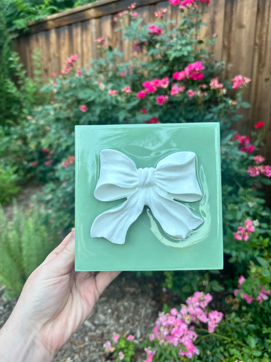 Mini Resin Bow - Kelly Green