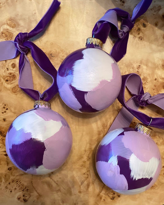 Purple Christmas Ornament