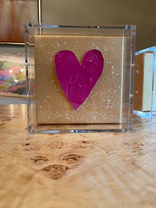 Acrylic Heart of Gold 6