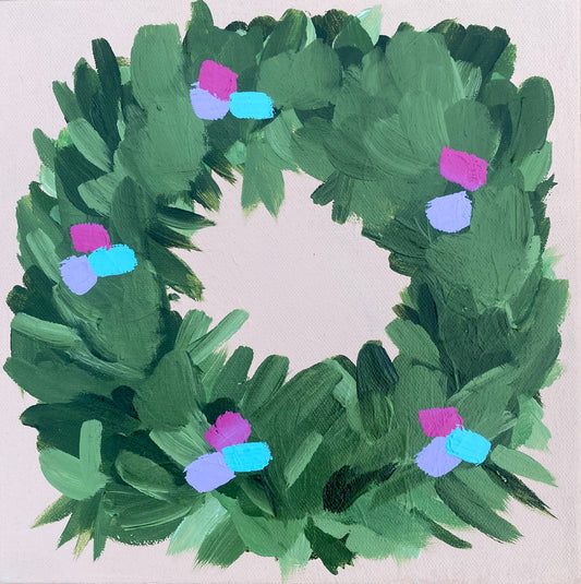 Pink Wreath - 10x10